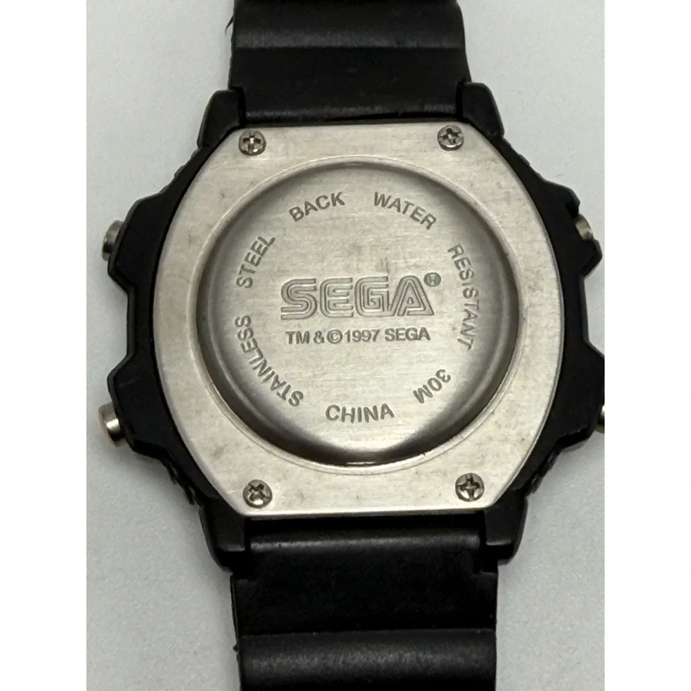 Sega Sports 1997‎ Vintage Mens Digital Watch New Battery 41MM 8.25